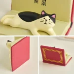 Creative Resin Cat Phone Holder Universal Mobile Phone Stand Bracket Ornament Figurines Home Office Desktop Accessories Decor 6