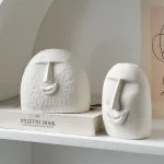 Ins Style Creative Abstract Facial Ceramic Vase Modern Minimalist Home Porch Living Room Homestay Flower Arrangement Decoration 6