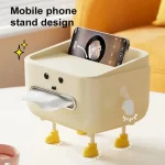 Cute Tissue Box Multi-function Box Makeup Organizer Home Living Room Decoration Bedside Remote Control Desktop Home Organizer 4