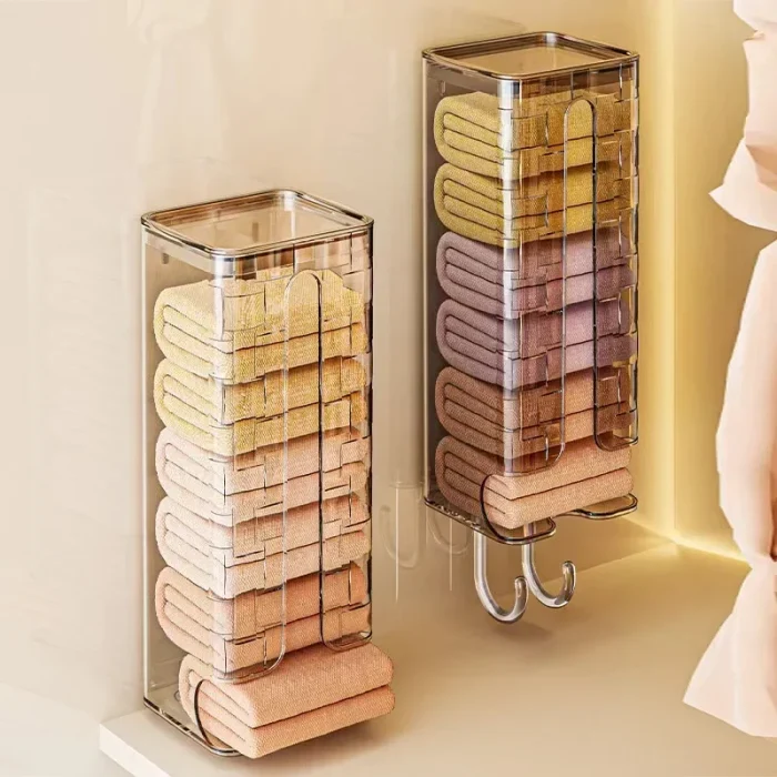 Home Entrance Bedroom Wardrobe Wall-Mounted No-Drilling Socks Storage Box Underwear Storage Box PE Material Origin China 2