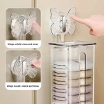 Large Capacity Suction Cup Underwear Storage Box With Lid Wall Mounted Bra Organizer Drawer Style Socks Storage Container 2