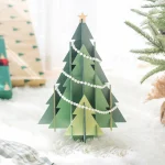 Creative DIY Wooden Christmas Desktop Ornaments Pine Tree Shape Crafts Christmas Decorations for Home Xmas Gifts New Year 2025 3