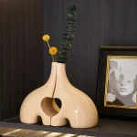 Creative Ceramic Elephant Flower Arrangement Home Decoration Tea Ceremony Flower Arrangement Personality Flower Arrangement 3