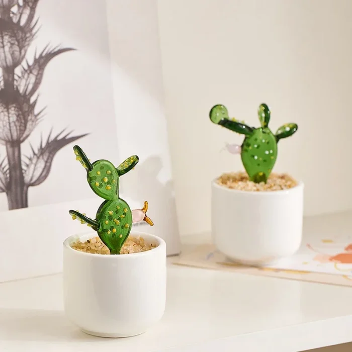 Home decoration plant cactus potted plant small ornaments Valentine's Day gifts surprise girlfriend daily cute style 3