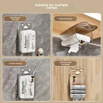 Luxury Lightweight Bathroom Tissue Box Wall Mounted Toilet Paper Holder Sink Tissue Box Sanitary Convenience Storage Rack 3