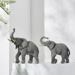 Minimalism Resin Elephant Statue & Sculpture Ornaments Luxurious Home Decor Modern Home Office Wine Cabinet Accessories Gift 3