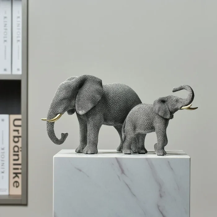 Minimalism Resin Elephant Statue & Sculpture Ornaments Luxurious Home Decor Modern Home Office Wine Cabinet Accessories Gift 5