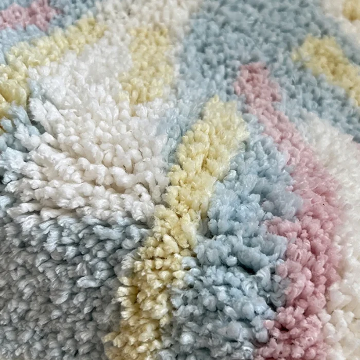 Tufting Butterfly Bathroom Mat Living Room Carpet Bathmat Bedside Rug Soft Bedroom Floor Pad Aesthetic Home Decor 60x60cm 4