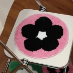 Plushy Tufting Floral Seat Cushion Soft Round Floor Chair Sofa Car Pad Aesthetic Home Room Office Warm Decor for Autumn Winter 3