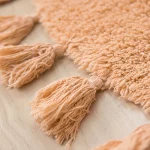 Semicircle Cotton Rug Handmade Tassels Mat Soft Kids Pet Game Play Area Carpet Children Bedroom Decorative Pad Home Room Decor 5