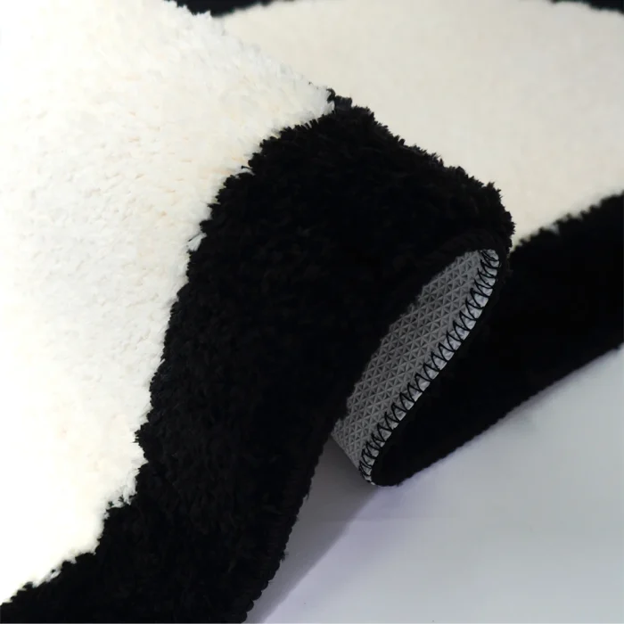 Funny Eyes Bedroom Rug Nordic Tufting Black White Mat Bathmat Fluffy Carpet Floor Pad Aesthetic Home Kids Room Nursery Decor 5