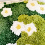 Tufting Moss Bedroom Rug Bathroom Mat Soft Meadow Plants Living Room Carpet Bedside Floor Pad Doormat Tidy Aesthetic Home Decor 3
