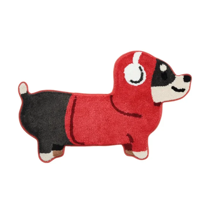 Cartoon Tufting Dog Bathroom Mat Soft Chic Animal Carpet Bedroom Rug Living Area Floor Pad Doormat Aesthetic Home Room Decor 5